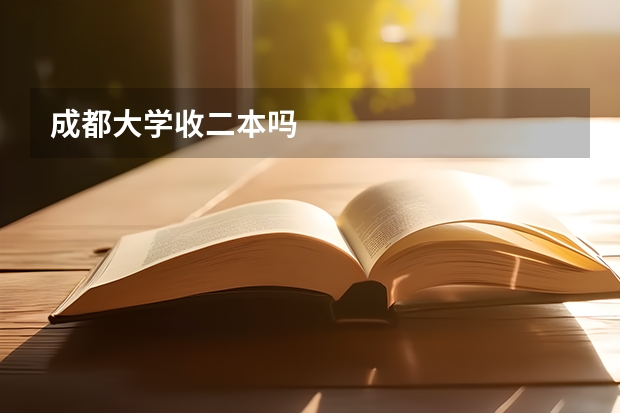 成都大学收二本吗