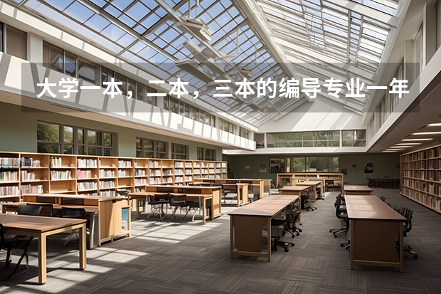 大学一本，二本，三本的编导专业一年的学费分别是多少