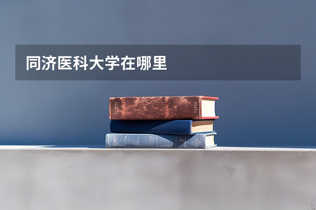 同济医科大学在哪里