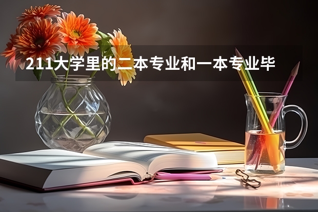 211大学里的二本专业和一本专业毕业证上有区别吗？应聘时会有什么影响吗？
