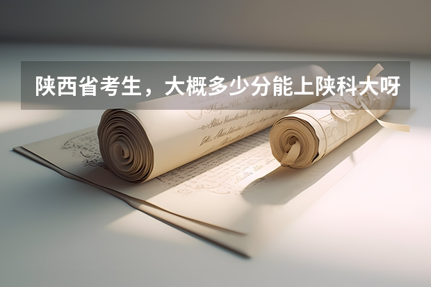陕西省考生，大概多少分能上陕科大呀？