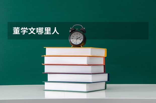 董学文哪里人