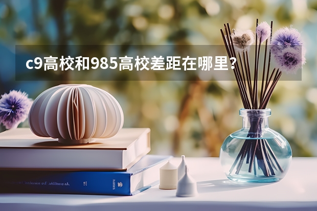 c9高校和985高校差距在哪里？