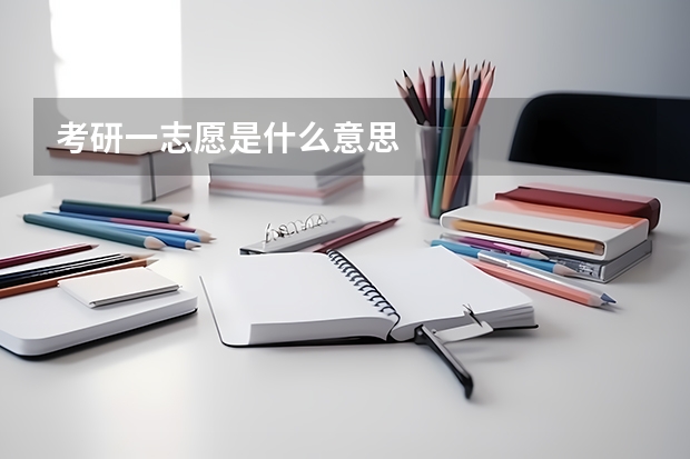 考研一志愿是什么意思
