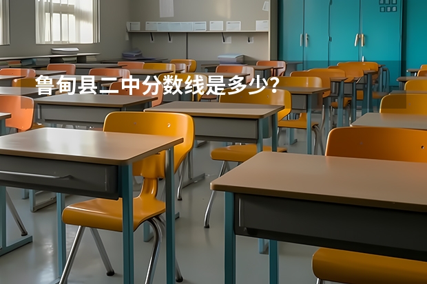 鲁甸县二中分数线是多少？