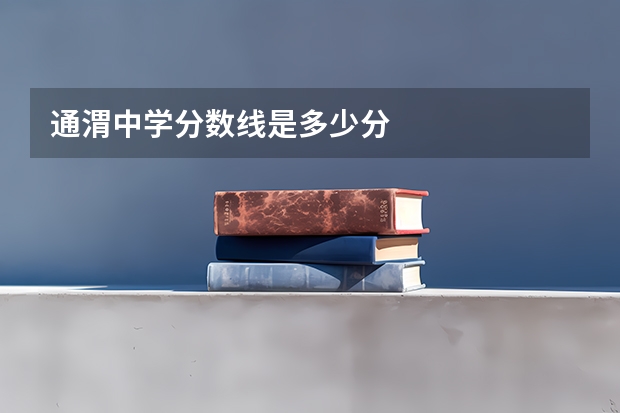 通渭中学分数线是多少分