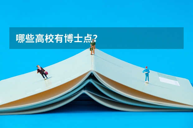哪些高校有博士点？