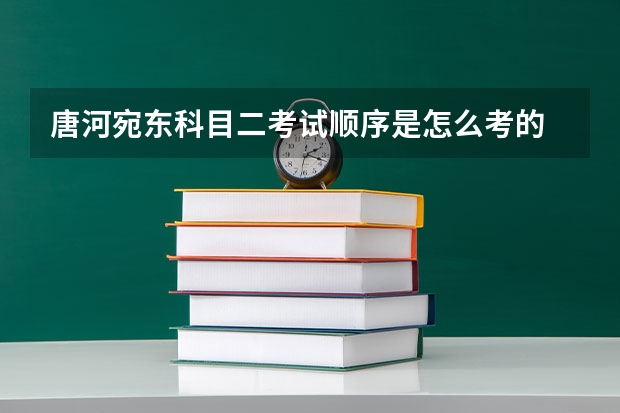 唐河宛东科目二考试顺序是怎么考的
