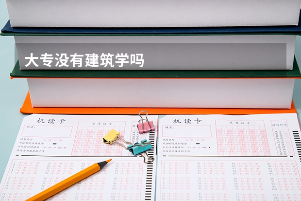 大专没有建筑学吗