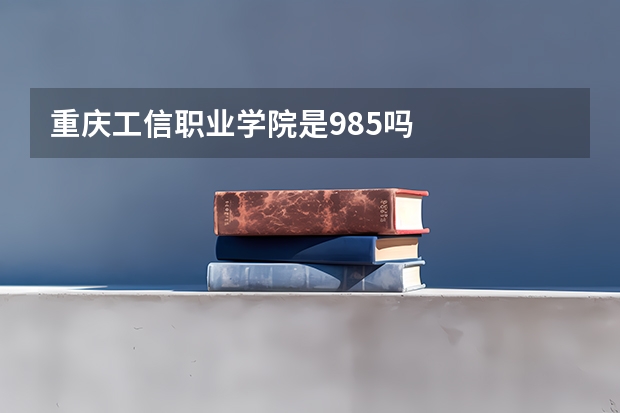 重庆工信职业学院是985吗