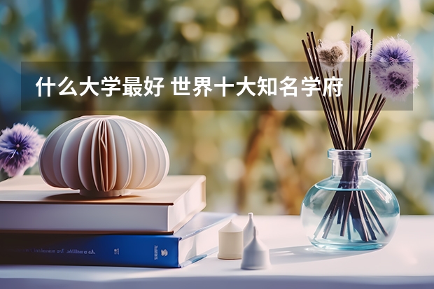 什么大学最好 世界十大知名学府