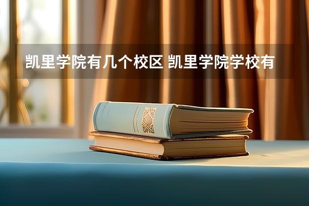 凯里学院有几个校区 凯里学院学校有多大