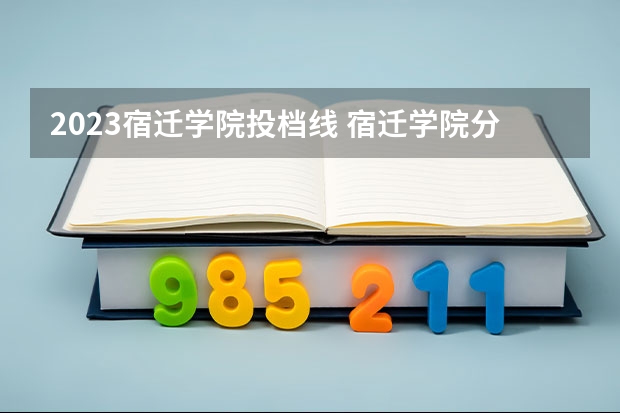 2023宿迁学院投档线 宿迁学院分数线2023