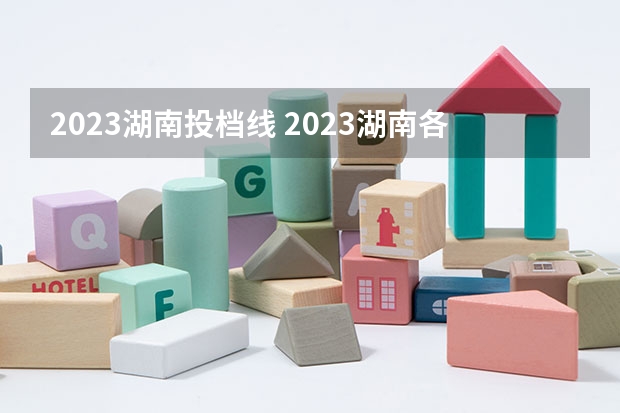 2023湖南投档线 2023湖南各院校投档分数线
