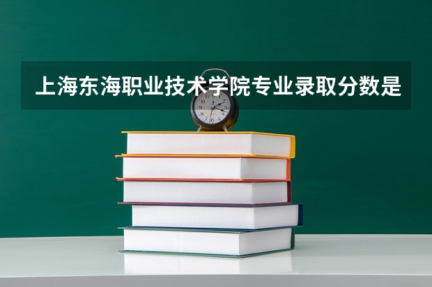 上海东海职业技术学院专业录取分数是多少