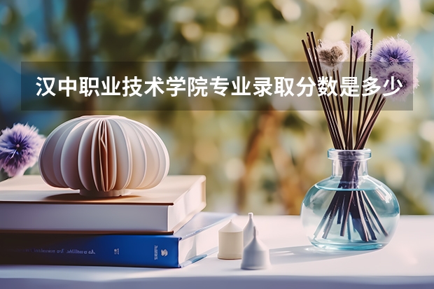 汉中职业技术学院专业录取分数是多少