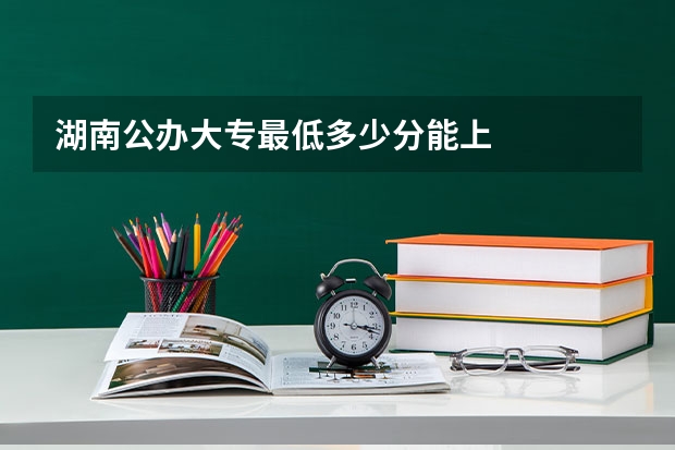 湖南公办大专最低多少分能上