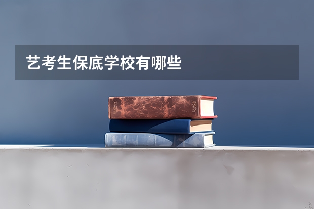 艺考生保底学校有哪些