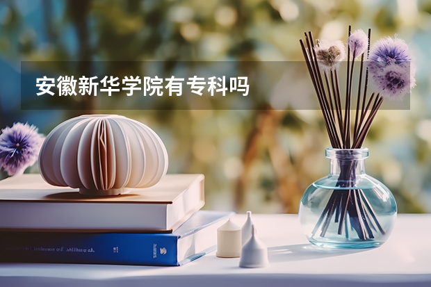 安徽新华学院有专科吗