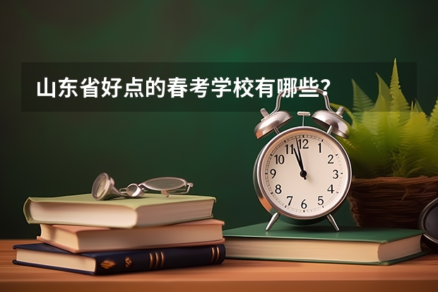山东省好点的春考学校有哪些？