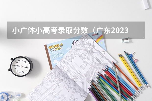 小广体小高考录取分数（广东2023小高考分数线）