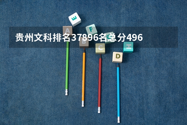 贵州文科排名37896名总分496能去哪些学校