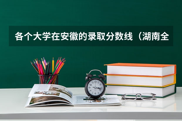各个大学在安徽的录取分数线（湖南全部大学排名及录取分数线）