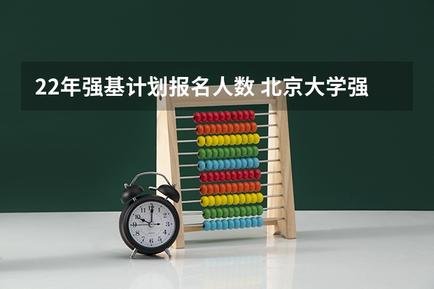 22年强基计划报名人数 北京大学强基计划报名人数