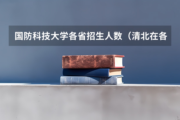 国防科技大学各省招生人数（清北在各省录取人数）