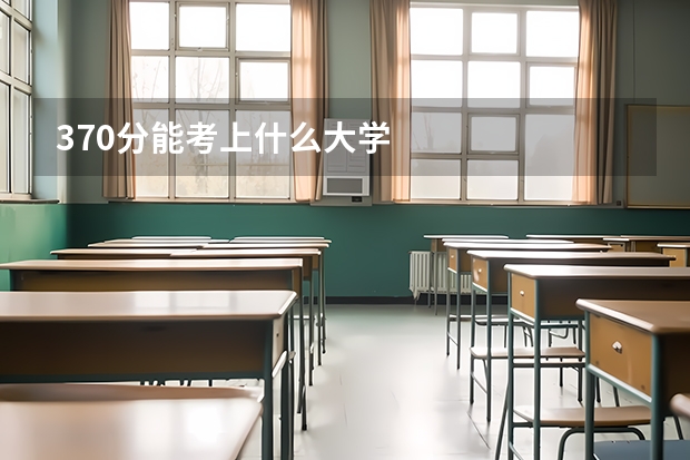 370分能考上什么大学