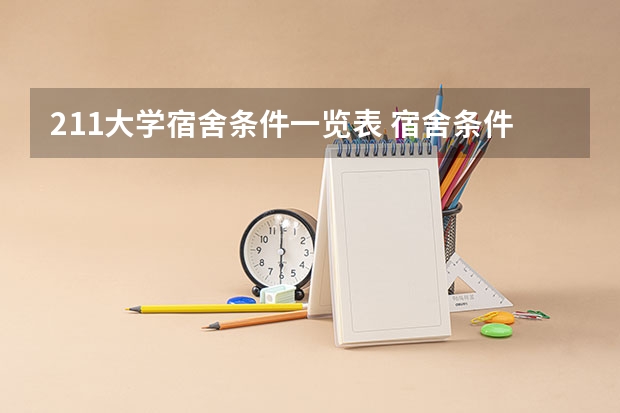 211大学宿舍条件一览表 宿舍条件好的大学排名一览表