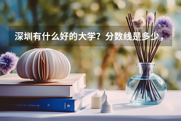 深圳有什么好的大学？分数线是多少，麻烦具体告诉一下。