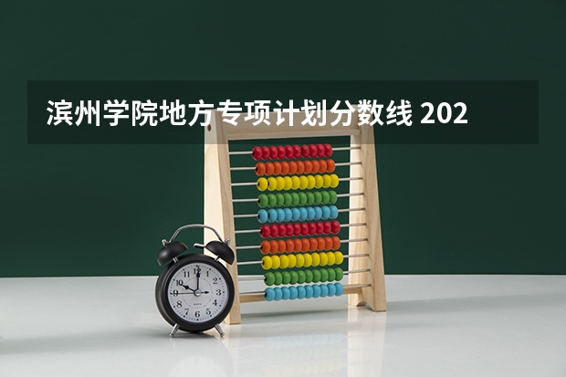 滨州学院地方专项计划分数线 2023滨州学院分数线