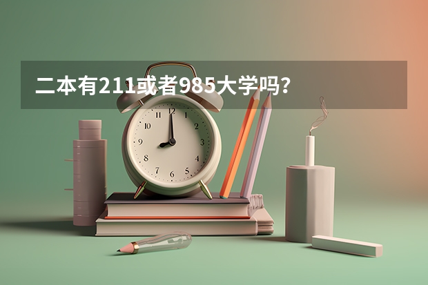 二本有211或者985大学吗？